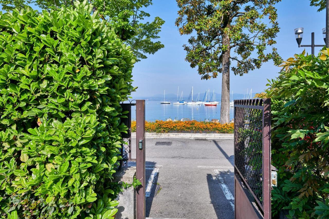 Front Lake Studio With Loft Bed And Pool Bardolino Exteriér fotografie